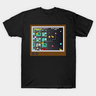 Ghostbusters / Pacman Retro Game Crossover T-Shirt